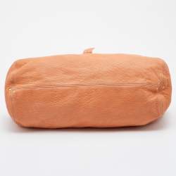 Jerome Dreyfuss Orange Leather Billy Tote