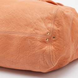 Jerome Dreyfuss Orange Leather Billy Tote