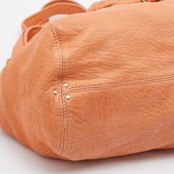 Jerome Dreyfuss Orange Leather Billy Tote