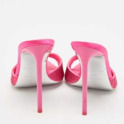 مملوكة مسبقًا صندل جيسيكا ريتش ساتان فوشيا إيماني منزلق مقاس 37