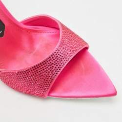 مملوكة مسبقًا صندل جيسيكا ريتش ساتان فوشيا إيماني منزلق مقاس 37