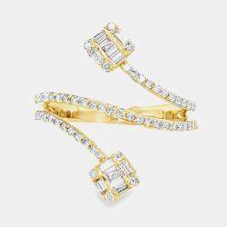 14K Yellow Gold Diamond Divergent Ring (0.55ctw)