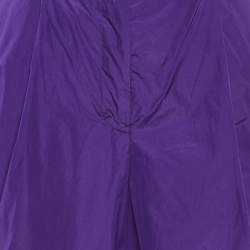 Jil Sander Purple Taffeta Palazzo Trousers S