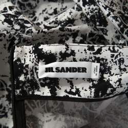 مملوكة مسبقًا Jil Sander Monochrome Cotton Off Soulder Risiko Dress XL