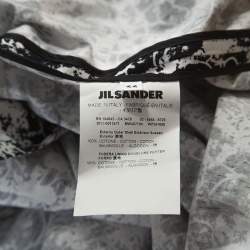 مملوكة مسبقًا Jil Sander Monochrome Cotton Off Soulder Risiko Dress XL