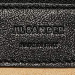 Pre Owned Jil Sander Knot Small Black Leather Shoulder Bag