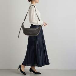 Pre Owned Jil Sander Knot Small Black Leather Shoulder Bag