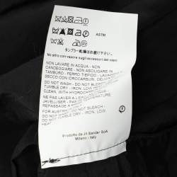 Jil Sander Black Crepe Dress XL