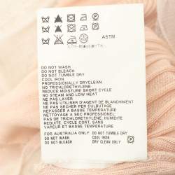 Pre Owned Jil Sander Cream/Beige Knit Virgin Wool Maxi Dress M