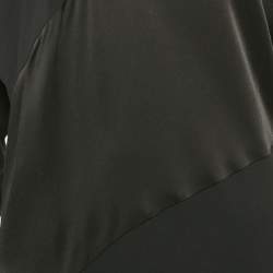 Jil Sander Black Crepe Long Dress M