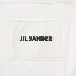 Jil Sander White Cotton Button Front Oversized Shirt S
