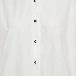 Jil Sander White Cotton Button Front Oversized Shirt S