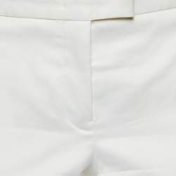 Jil Sander White Cotton Tailored Trousers S