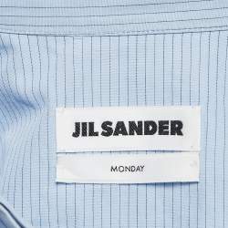 Jil Sander Monday Blue Striped Cotton Shirt S