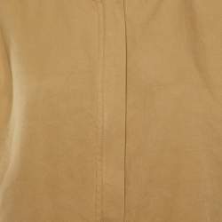 Jil Sander Beige Cotton Twill Cropped Oversized Jacket M