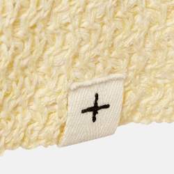 Jil Sander Yellow Crochet Knit Short Sleeveless Dress L