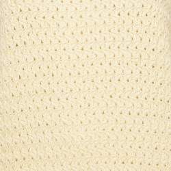 Jil Sander Yellow Crochet Knit Short Sleeveless Dress L