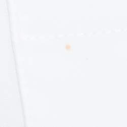 Pre Owned Jil Sander White Stretch Cotton Top S