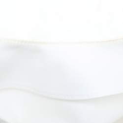 Pre Owned Jil Sander White Stretch Cotton Top S