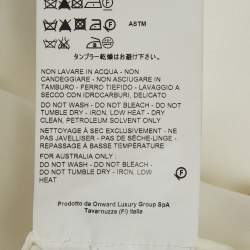 مملوكة مسبقًا فستان جيل ساندر أبيض كريب مطوي ميدي صغير