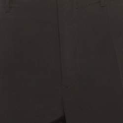 Pre Owned Jil Sander Black Wool Flared Formal Trousers M
