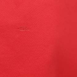 Pre Owned Jil Sander Red Cropped Structured Blazer M