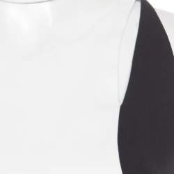 Jil Sander Monochrome Colorbolock Sleeveless Sheath Dress M