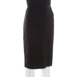 Pre Owned Jil Sander Black Pencil Skirt L