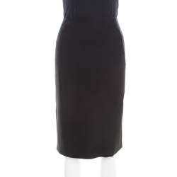 Pre Owned Jil Sander Black Pencil Skirt L