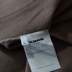 Jil Sander Beige Wool Box Sleeve Oversized Jacket S