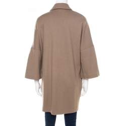 Jil Sander Beige Wool Box Sleeve Oversized Jacket S