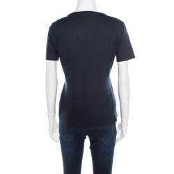 Jil Sander Navy Blue Cotton Crew Neck T -Shirt XL
