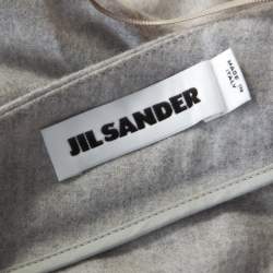Jil Sander Grey Wool Blend Felt Tapered Trousers M 
