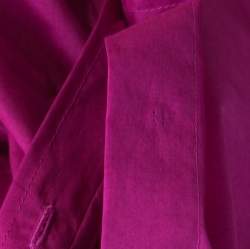 Pre Owned Jil Sander Magenta Pink Cotton and Silk Long Sleeve Shirt M 