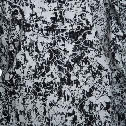 Jil Sander Monochrome Cotton Off Soulder Risiko Dress L
