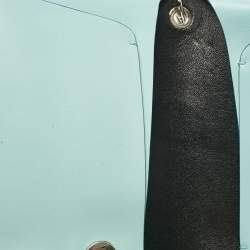 Pre Owned Jil Sander Light Blue Leather Clutch Shoulder Bag