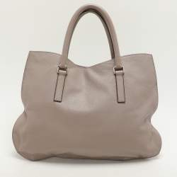 Jil Sander Beige Leather Tote
