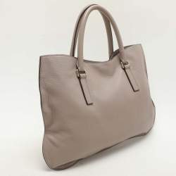 Jil Sander Beige Leather Tote