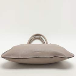 Jil Sander Beige Leather Tote