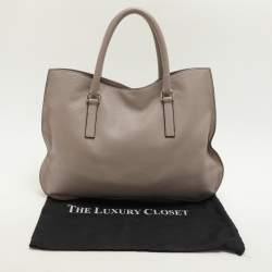 Jil Sander Beige Leather Tote