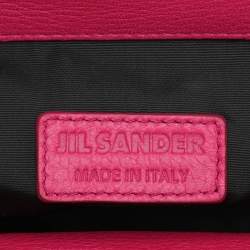 Jil Sander Pink Leather Baguette Shoulder Bag