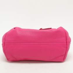 Jil Sander Pink Leather Baguette Shoulder Bag