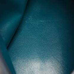 Pre Owned Jil Sander Dark Purple Leather Flap Top Handle Bag