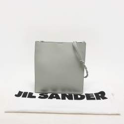 Jil Sander Grey Leather Medium Tangle Shoulder Bag