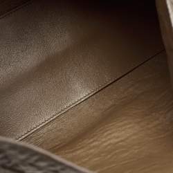 Jil Sander Beige Pebbled Leather Shoulder Bag