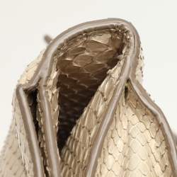Jil Sander Beige Python Top Handle Bag