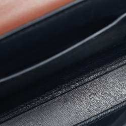 Pre Owned Jil Sander Black Leather Flap Sling Shoulder Bag