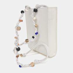Pre Owned Jil Sander Cream Leather Tangle Bag Small