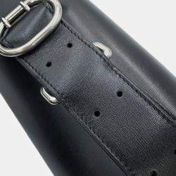 Pre Owned Jil Sander Cannoli Black Calf Leather Size Small