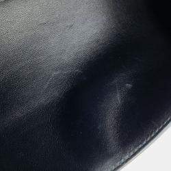 Pre Owned Jil Sander Cannoli Black Calf Leather Size Small